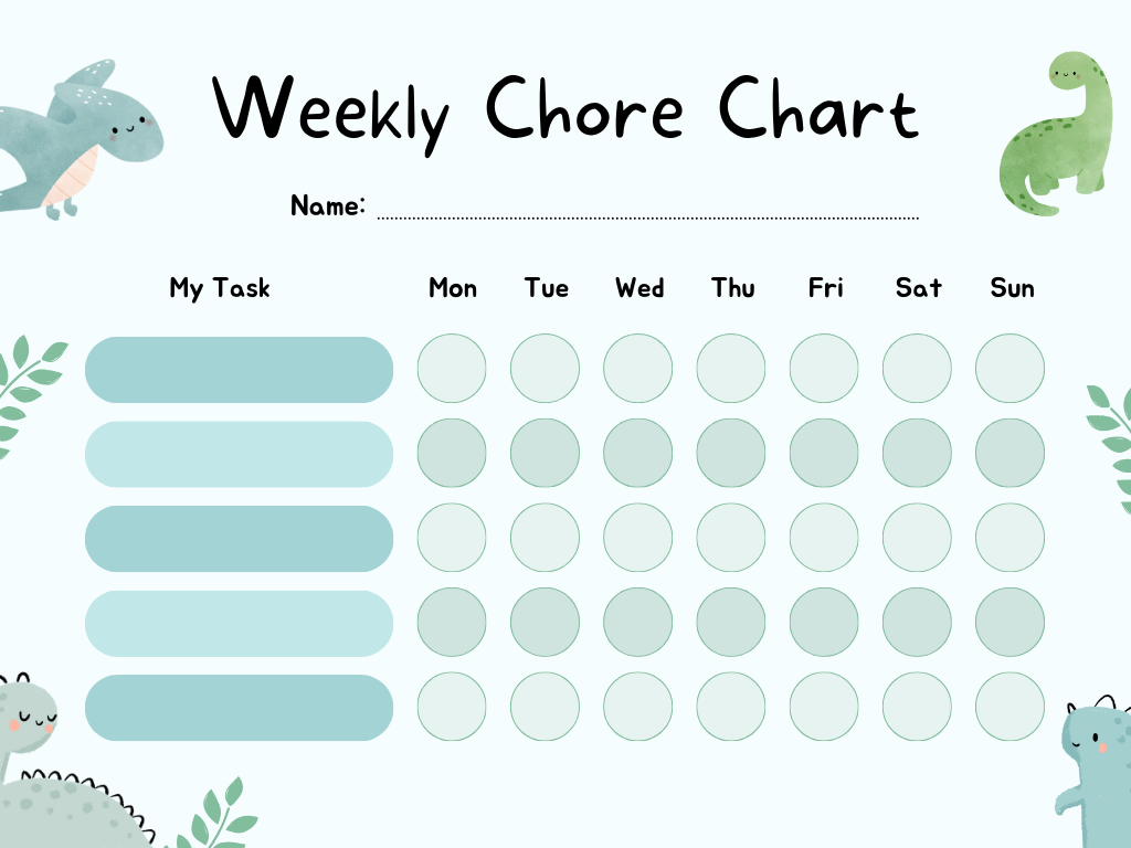 modern chore chart