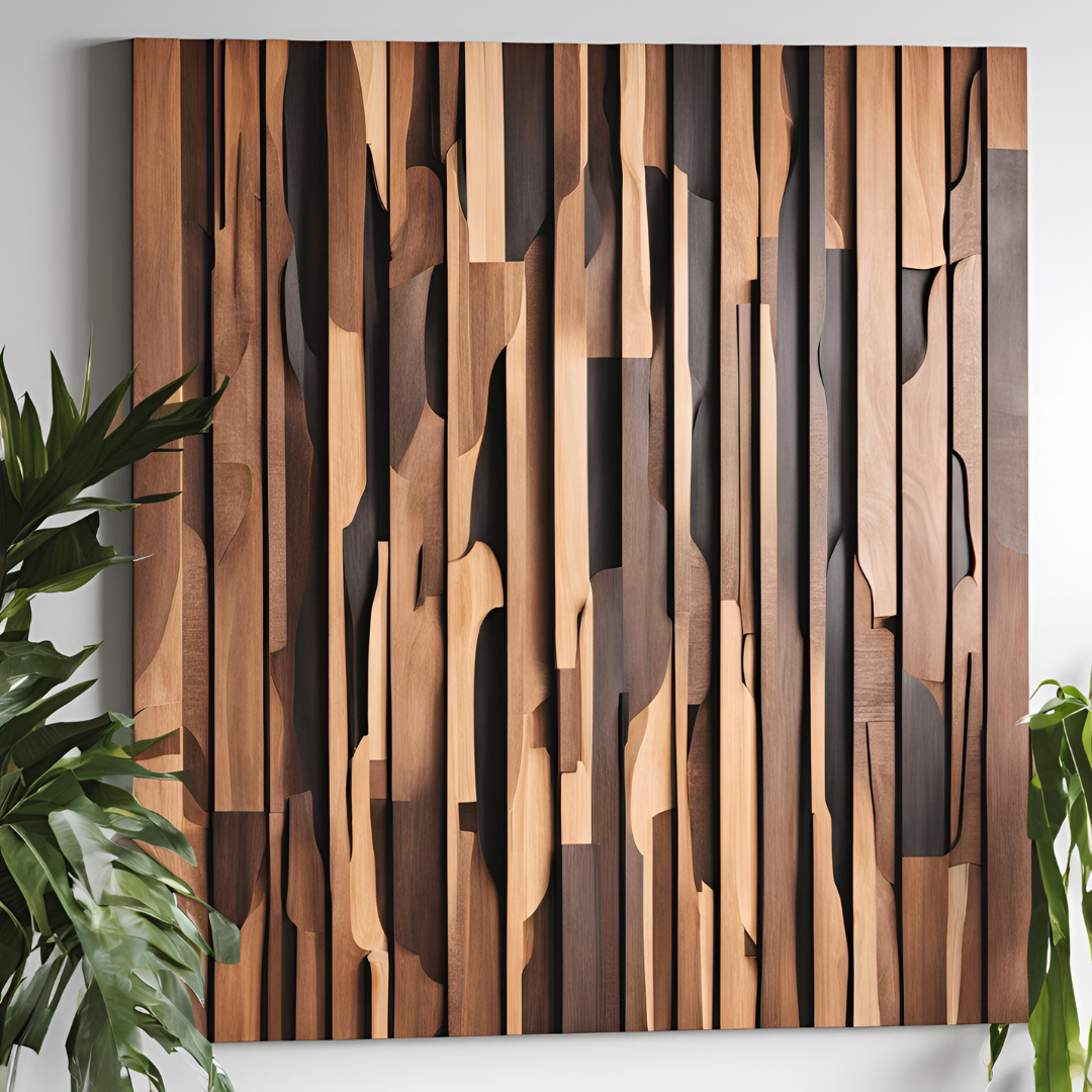 modern wood wall art